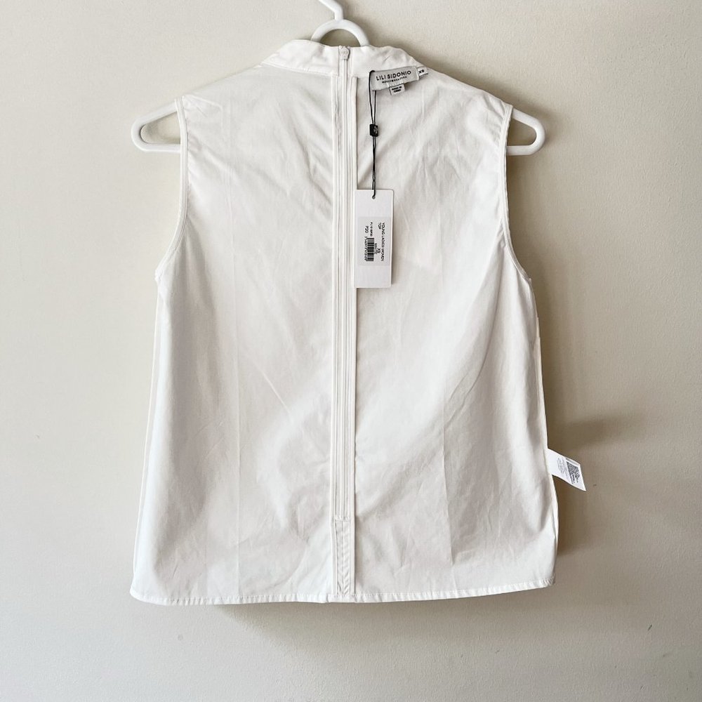 NEW! Molly Bracken Lili Sidonio Sleeveless Woven Cotton White Top, Size XS - Picture 10 of 13